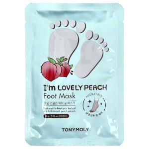 TonyMoly, I'm Lovely Peach, Foot Mask, 1 Pair, 0.56 oz (16 g)