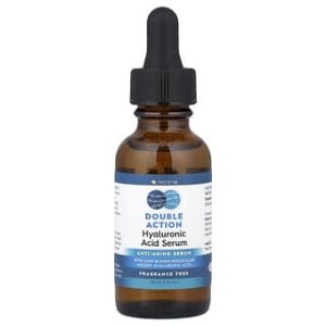 Tree To Tub, Double Action Hyaluronic Acid Serum, Fragrance Free, 1 fl oz (30 ml)