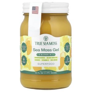 True Sea Moss, Sea Moss Gel Superfood, 5 Blends In 1, 16 fl oz (453 ml)