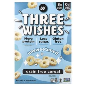 Three Wishes, Grain Free Cereal, Unsweetened, 8.6 oz (245 g)