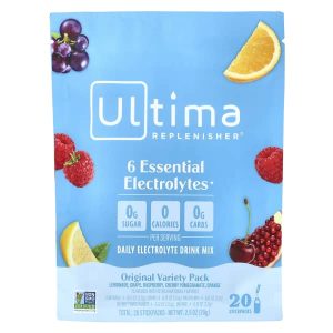 Ultima Replenisher, 6 Essential Electrolytes, Daily Electrolyte Drink Mix, Original Variety Pack, 0.11 oz (3.2 g) Each