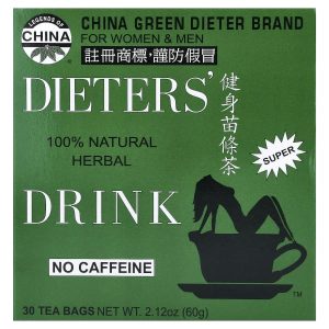 Uncle Lee's Tea, Dieters' 100% Natural Herbal Drink, No Caffeine, 30 Tea Bags, 2.12 oz (60 g)