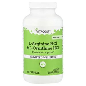 Vitacost, L-Arginine HCl & L-Ornithine HCl, 300 Capsules