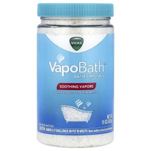 Vicks, VapoBath™, Bath Crystals, Soothing Vapors, 15 oz (425 g)
