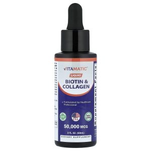 Vitamatic, Liquid Biotin & Collagen, 2 fl oz (60 ml)