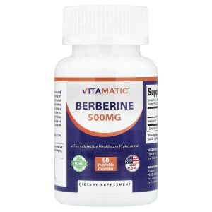 Vitamatic, Berberine, 500 mg, 60 Vegetable Capsules