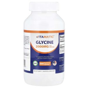 Vitamatic, Glycine, 300 Vegetarian Capsules (666 mg per Capsule)