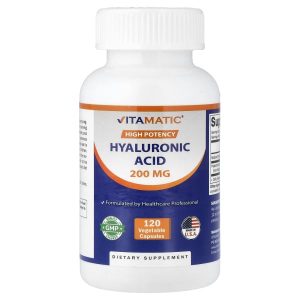 Vitamatic, Hyaluronic Acid, High Potency, 120 Vegetable Capsules