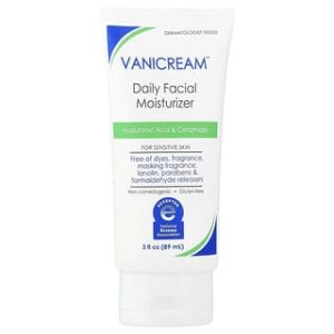 Vanicream, Daily Facial Moisturizer, For Sensitive Skin, Fragrance Free, 3 fl oz (89 ml)