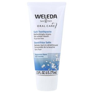 Weleda, Oral Care, Salt Toothpaste, Fluoride Free, Peppermint, 2.5 fl oz (75 ml)
