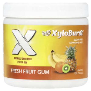 Xyloburst, Xylitol Gum, Fresh Fruit, 100 Pieces, 5.29 oz (150 g)