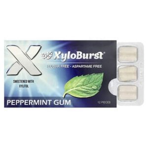 Xyloburst, Xylitol Gum, Peppermint, 12 Pieces