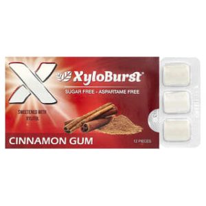 Xyloburst, Xylitol Gum, Cinnamon, 12 Pieces