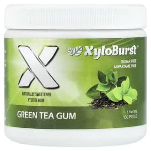 Xyloburst, Xylitol Gum, Green Tea, 100 Pieces, 5.29 oz (150 g)