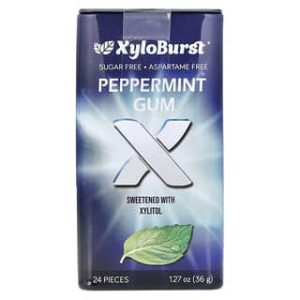 Xyloburst, Xylitol Gum, Peppermint, 24 Pieces, 1.27 oz (36 g)
