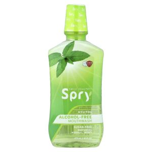 Xlear, Spry® Mouth Wash, Alcohol-Free, Natural Herbal Mint, 16 fl oz (473 ml)