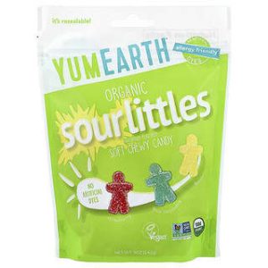 YumEarth, Organic SourLittles™, Soft Chewy Candy, Strawberry, Blue Raspberry, Lemon, 5 oz (142 g)